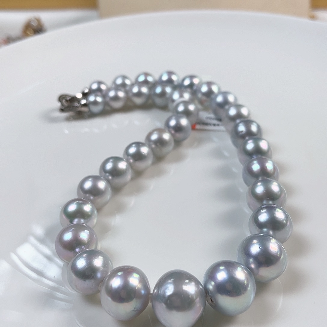 海水珍珠颈饰未镶嵌澳白蓝血11-17