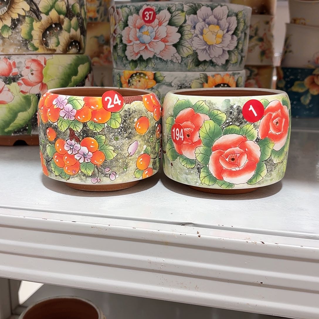 紫砂花盆云**轻手工花盆默认微瑕