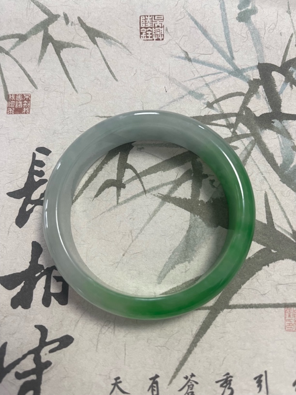 H103-五七➕缅甸翡翠手镯时尚