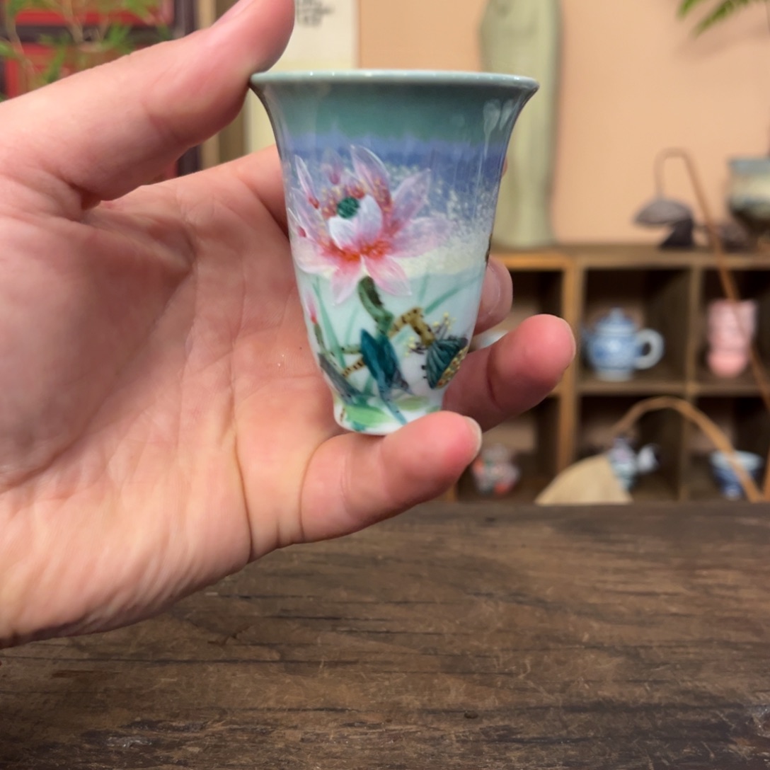 杯景德镇纯手工手绘陶瓷