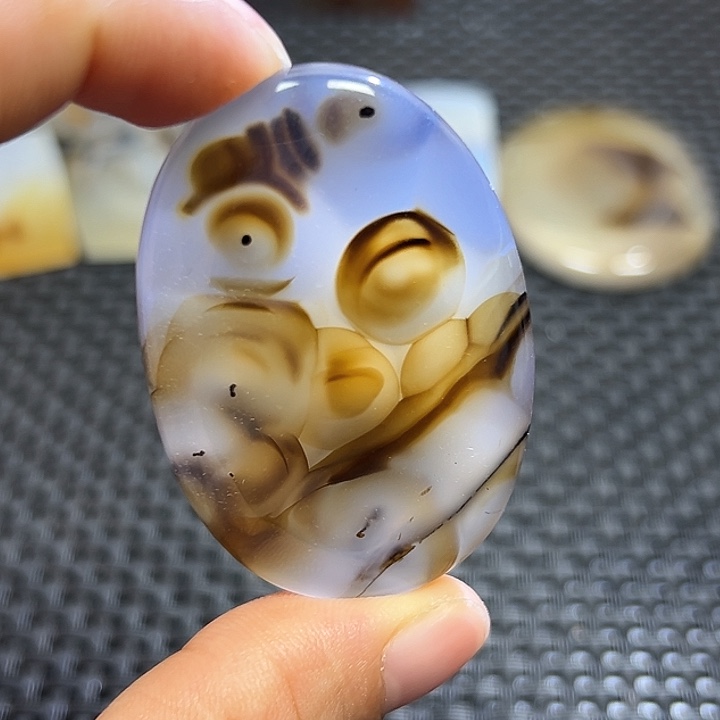 未镶嵌玛瑙/玉髓珠宝半成品