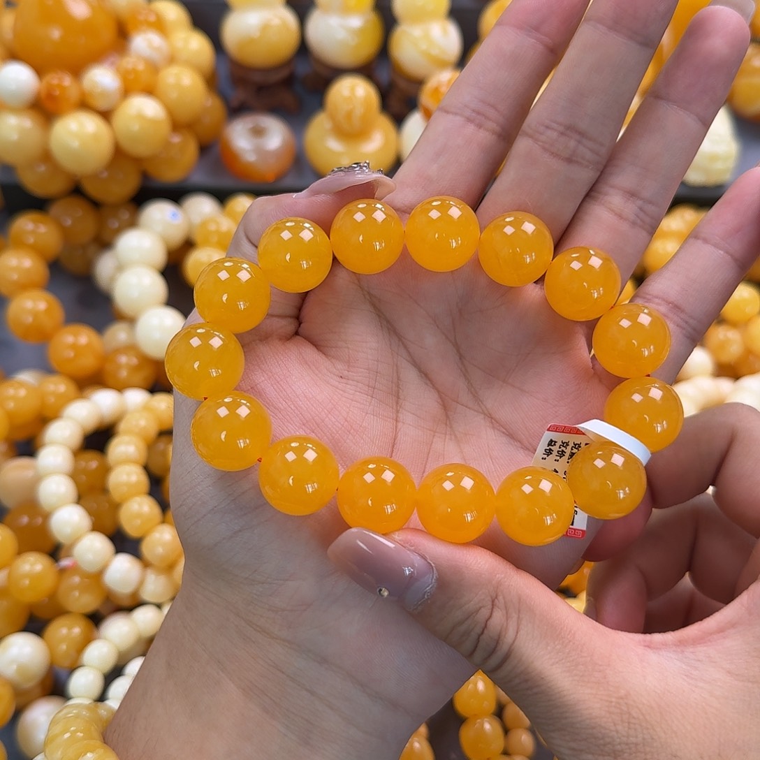 蜜蜡未镶嵌珠宝奇石同料16mm