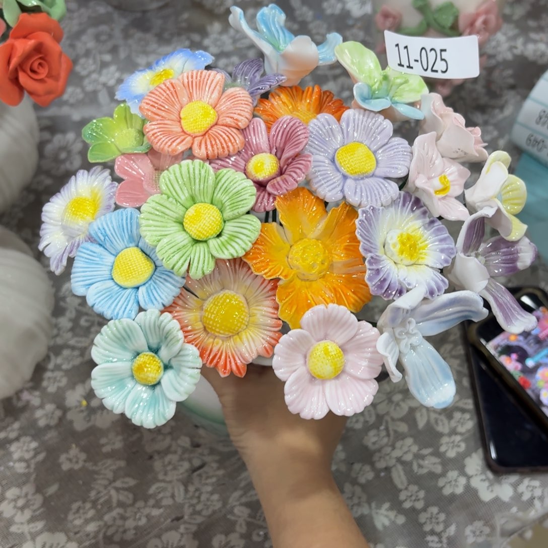 1125 陶瓷花拍满20元发货请勿随意退款