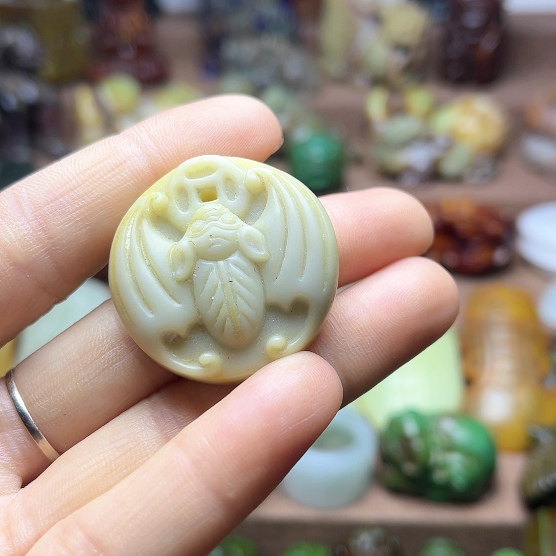 白玉菩提吊坠111。。