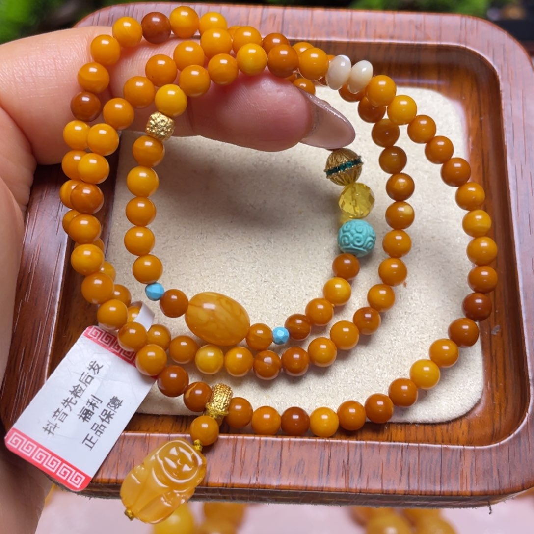 蜜蜡手链未镶嵌手串