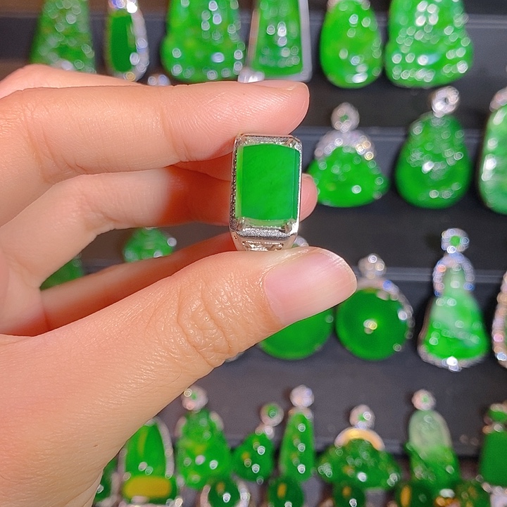 翡翠未镶嵌颈饰是