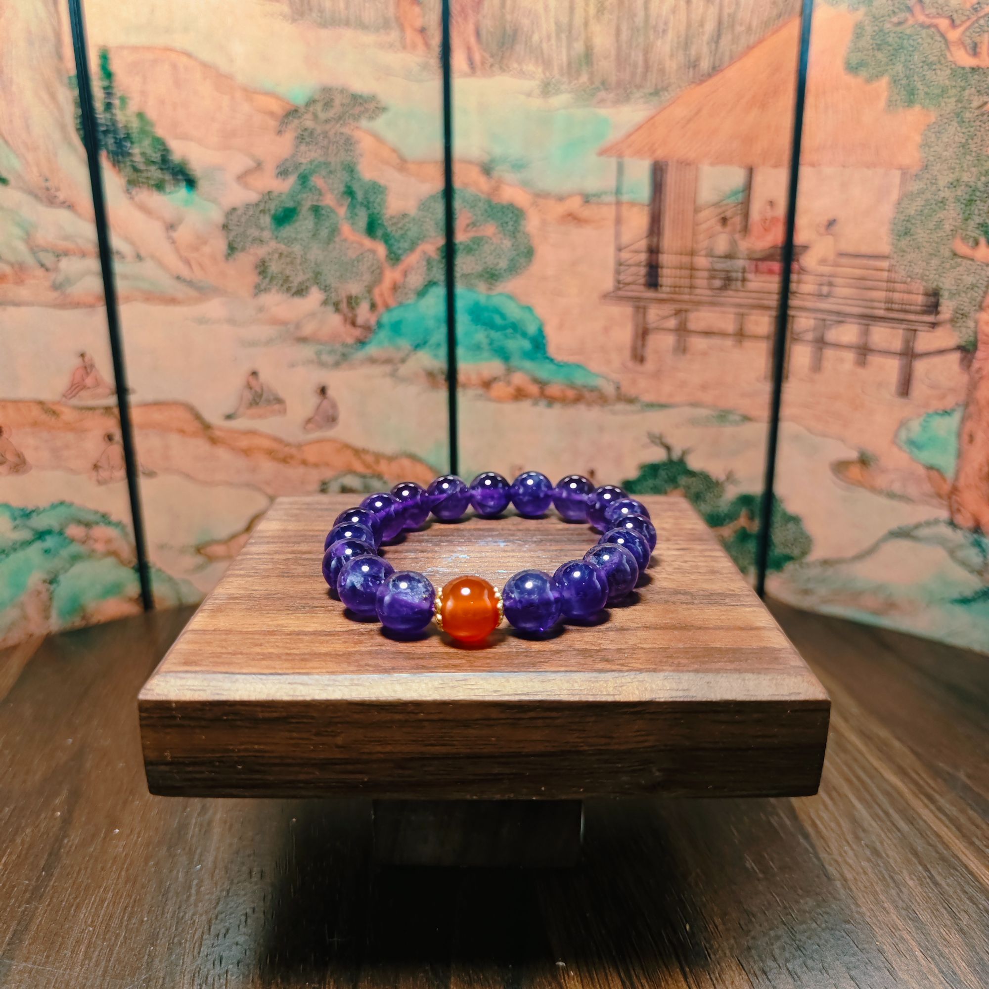 Y和田玉水晶手串0559