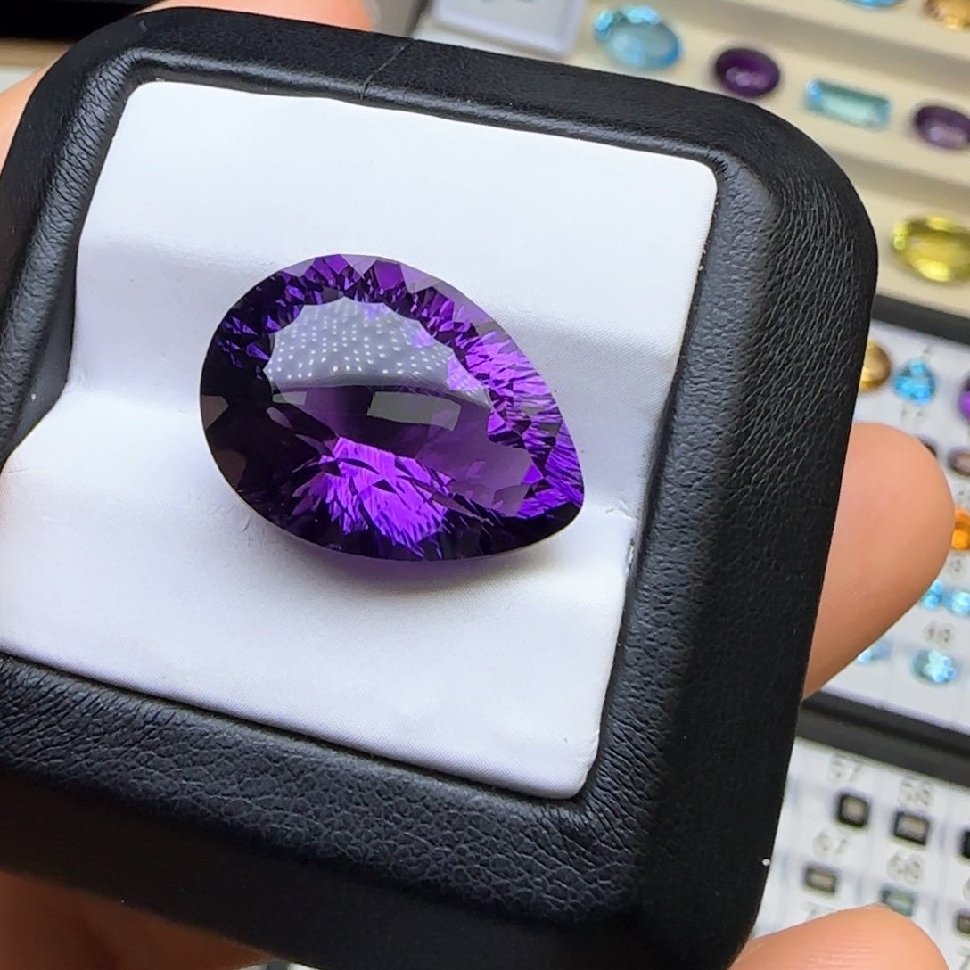 紫晶珠宝半成品未镶嵌天然无优化18.12克拉