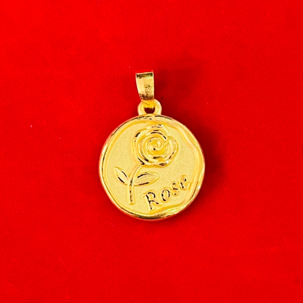 【思思专享】 足金999饰品 玫瑰花吊坠 2.28 ZP