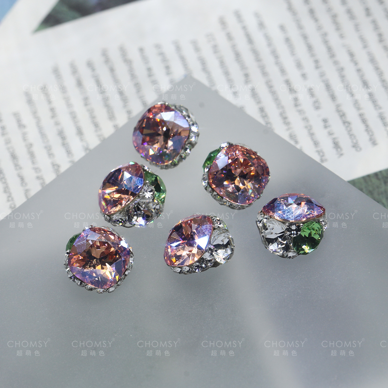 G美甲钻饰品正品华子成品堆钻4470肥方10mm手工堆钻精致高品超闪