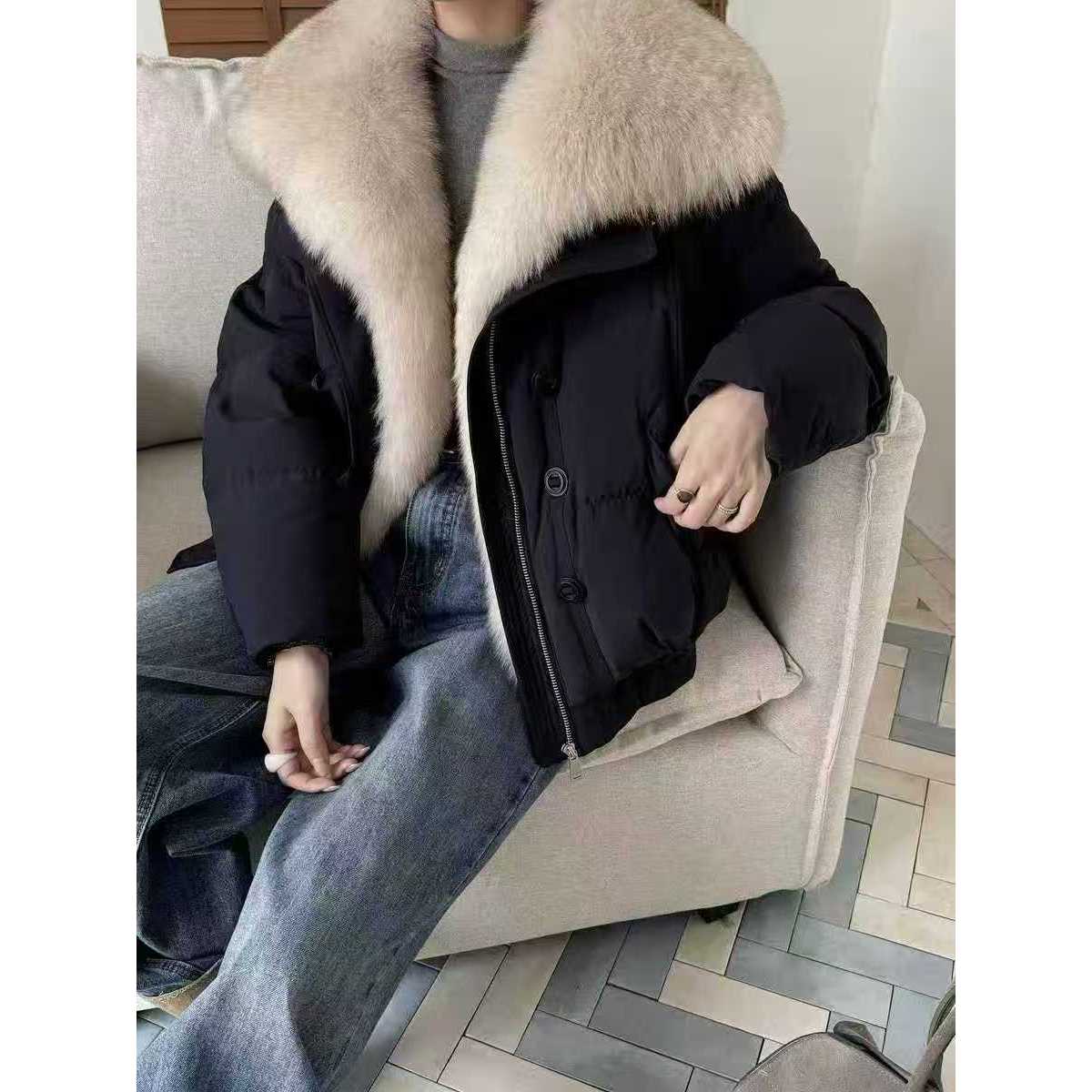 『羽绒服』设计显瘦百搭时尚羽绒服5287