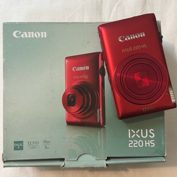 99新 Canon/佳能 IXUS220（带原盒） 红色 1410万像素 5倍变焦 ccd