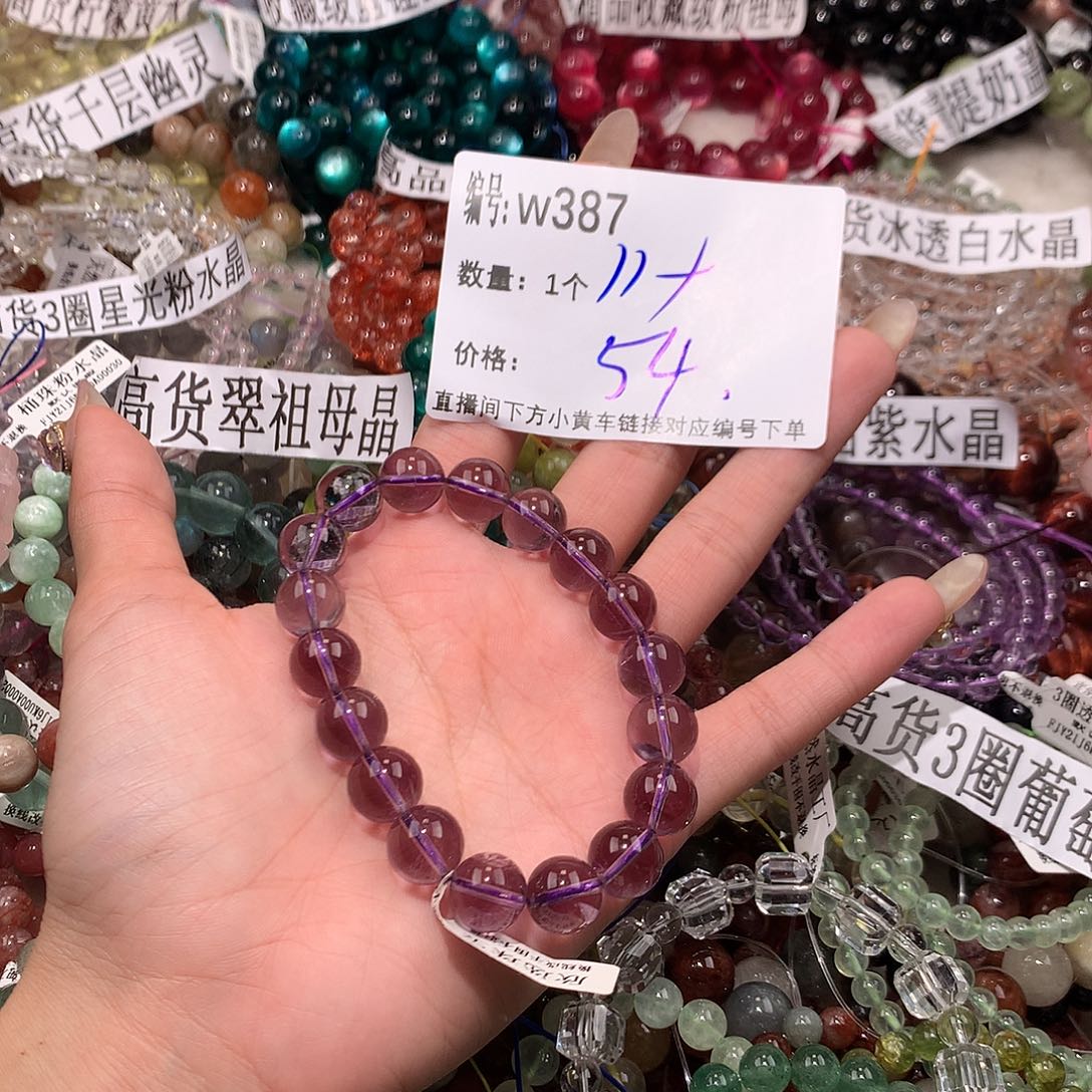 水晶手串未镶嵌387@……