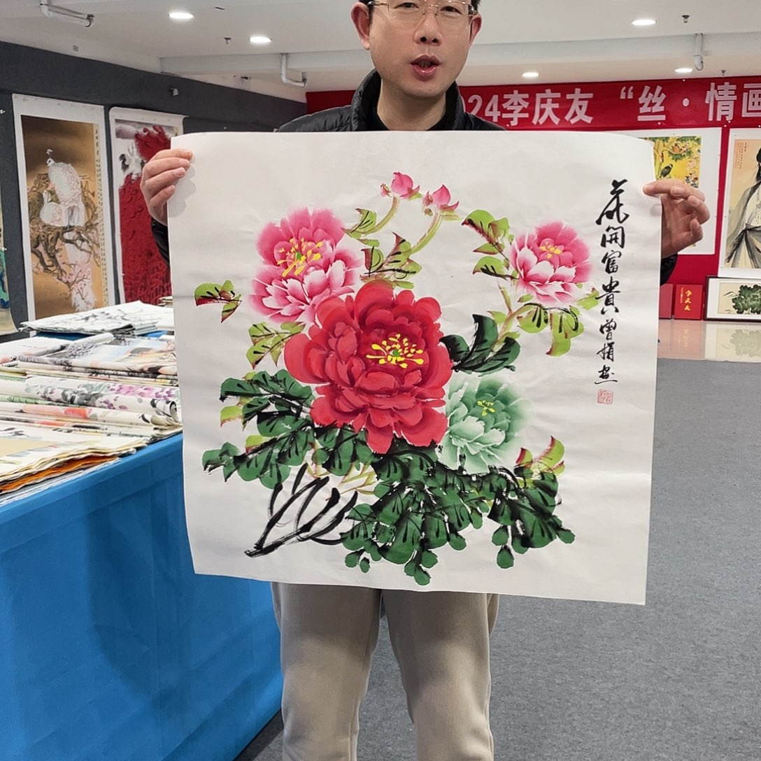 国画今天上午国画作品展示