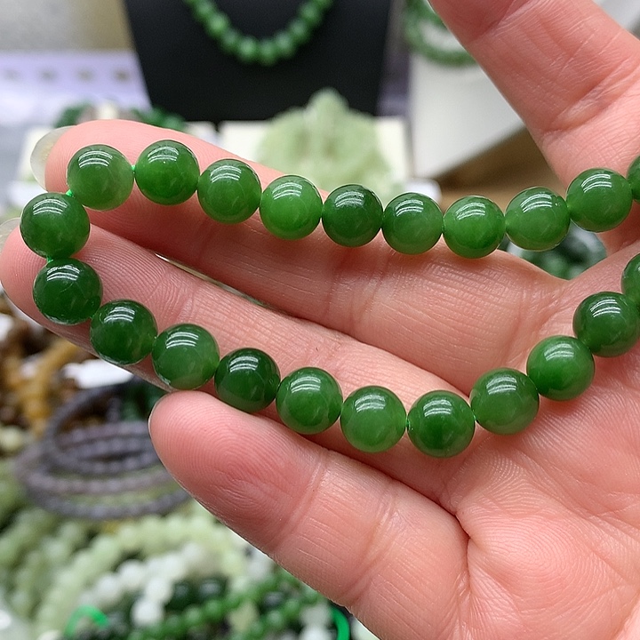 【闪购商品】和田玉手链未镶嵌8单圈