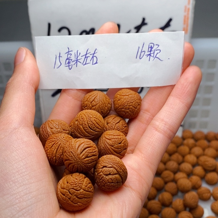 手串桃核15mm左右野生铁将军16颗（穿好）