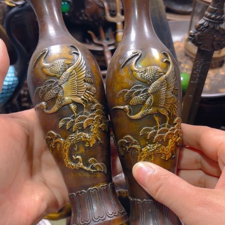 铜器摆件收收藏藏