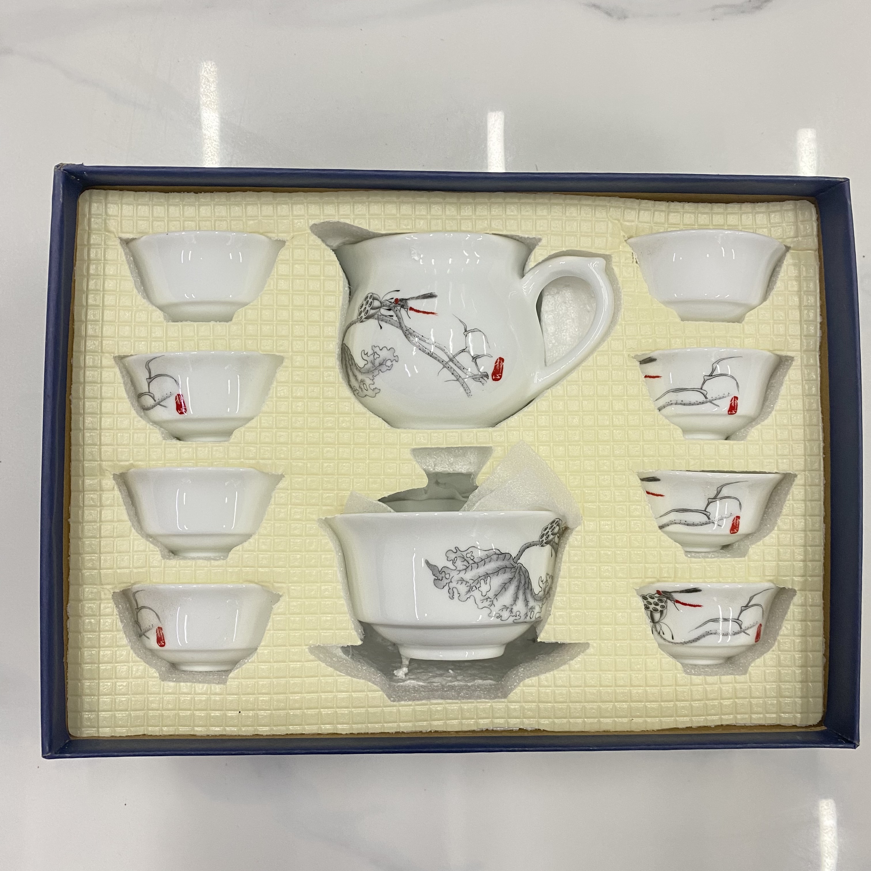 【福利】青花瓷茶具礼盒装泡茶壶整套多功能家用创意