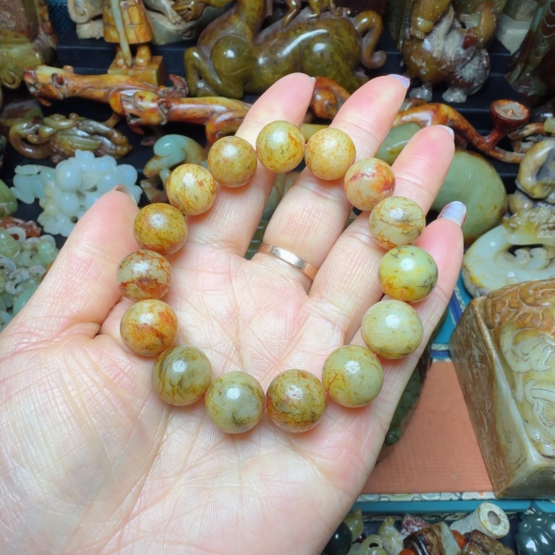 和田玉手串未镶嵌