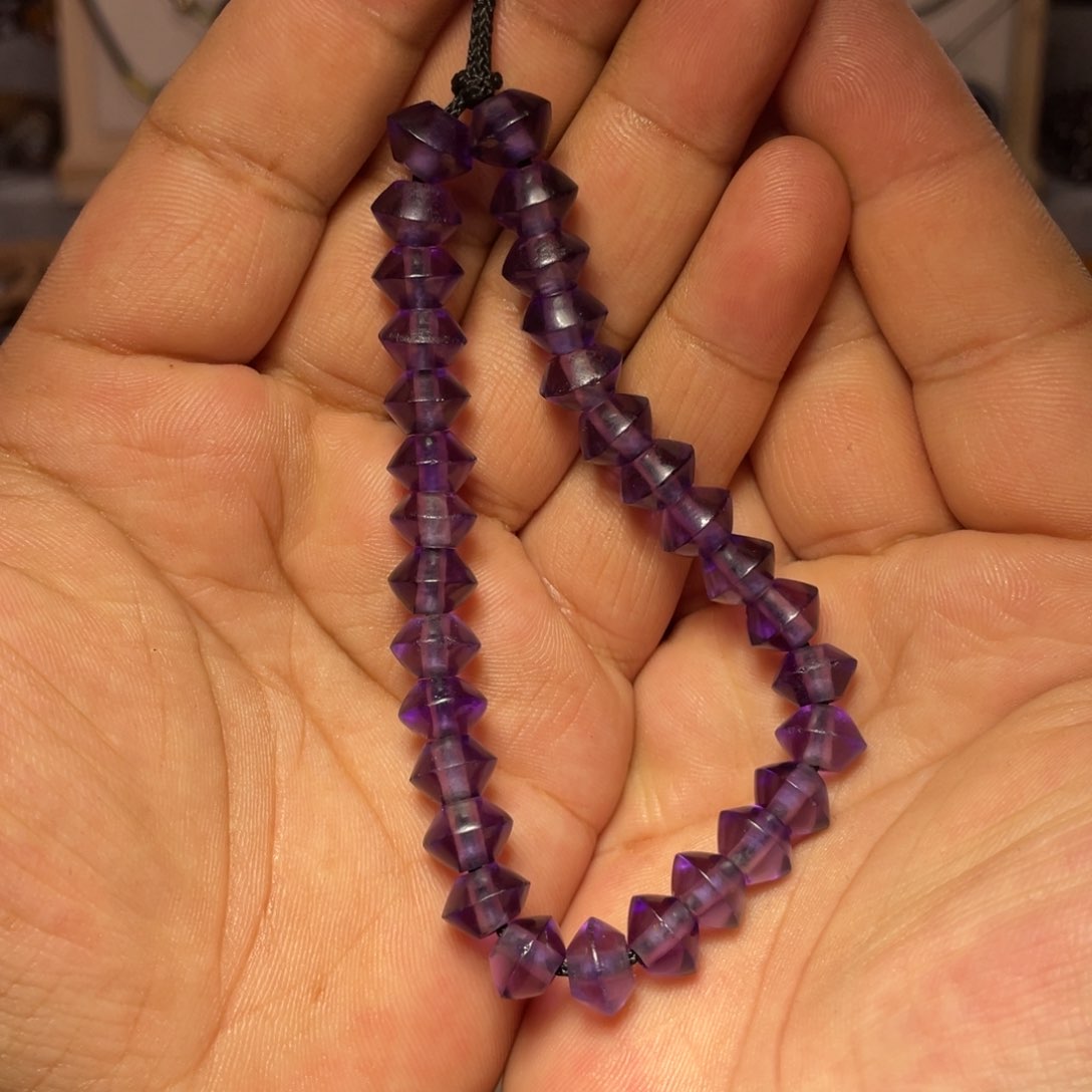 紫晶手串未镶嵌美*