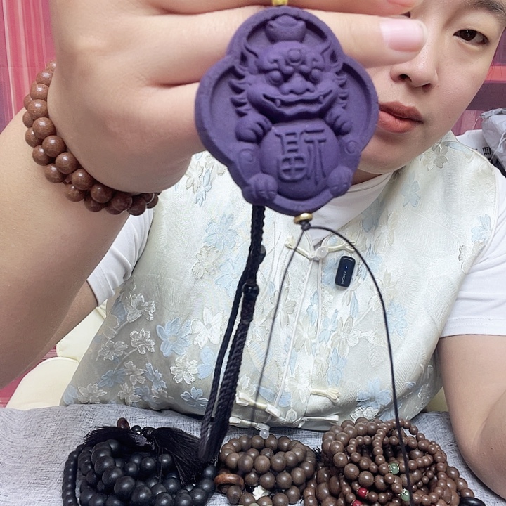 泥塑紫气东来麒麟牌子