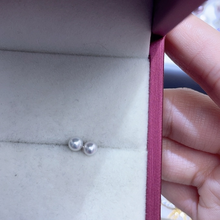 淡水珍珠耳饰银S925镶嵌阳*
