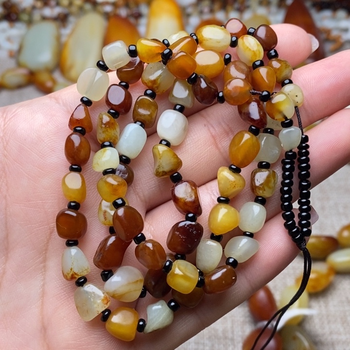 和田玉未镶嵌手链