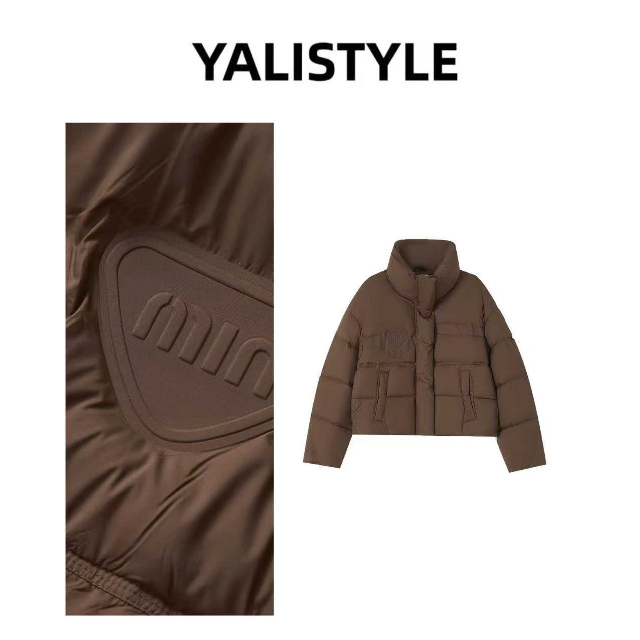 YL STYLE时尚百搭肯豆风短款90白鸭绒羽绒服8501