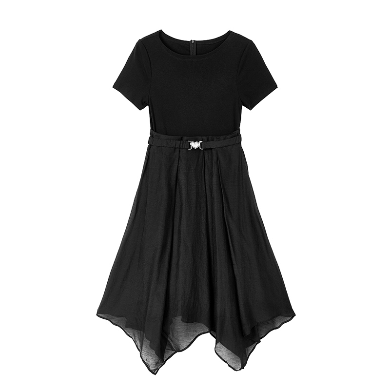 【尚雅专属】气质针织拼接连衣裙N2265