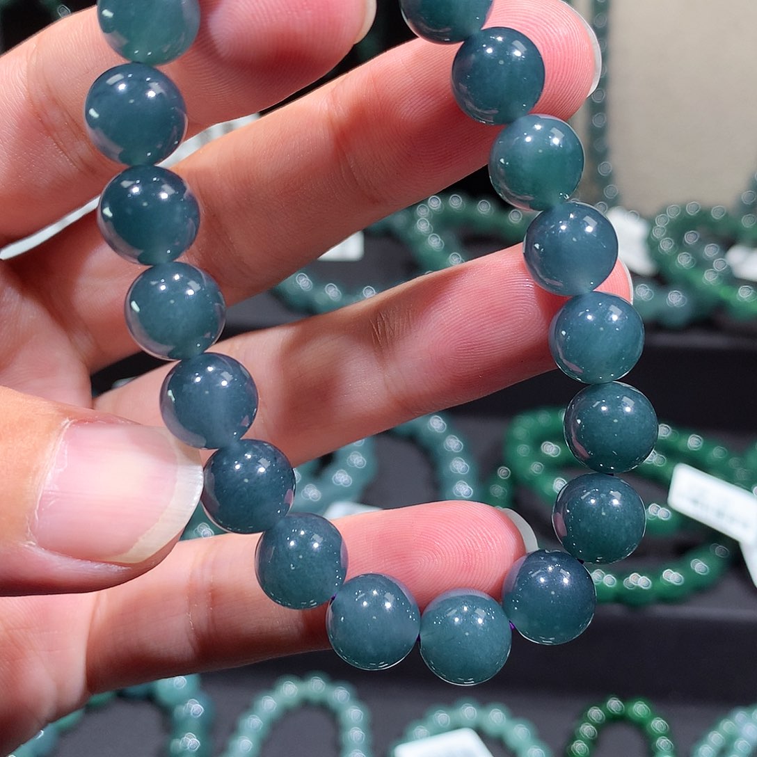 未镶嵌手链翡翠天然a货翡翠9.8