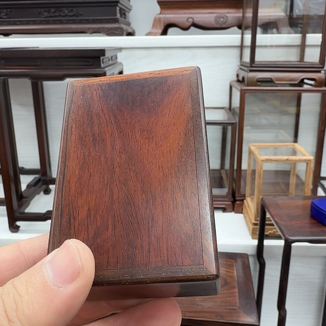 云***舒木大红酸枝长9公分机关盒独板