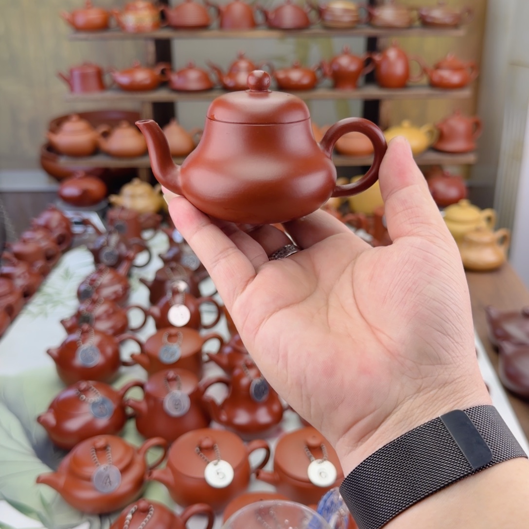 程***光茶壶紫砂大红袍君德壶