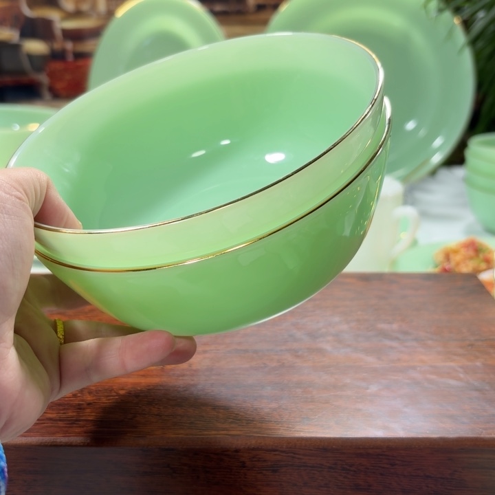 景德镇高端玉瓷套装碗盘单品