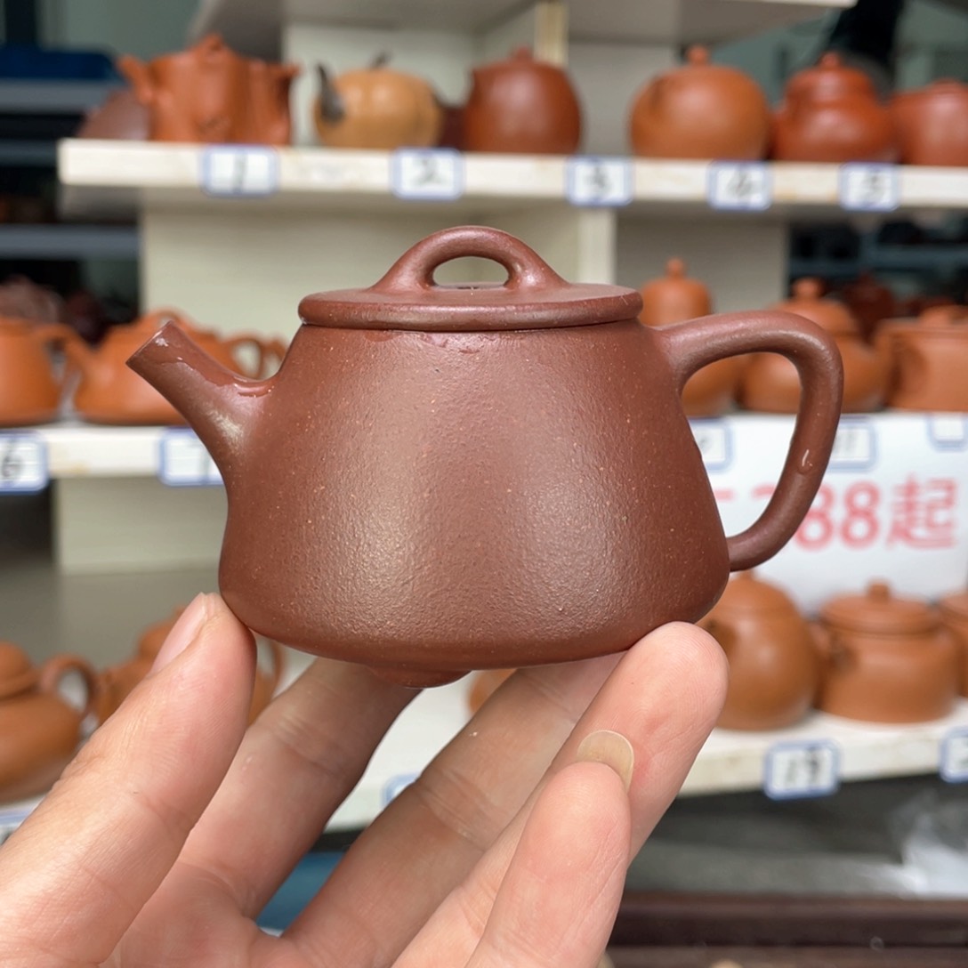 紫砂茶壶紫泥全手工120毫升