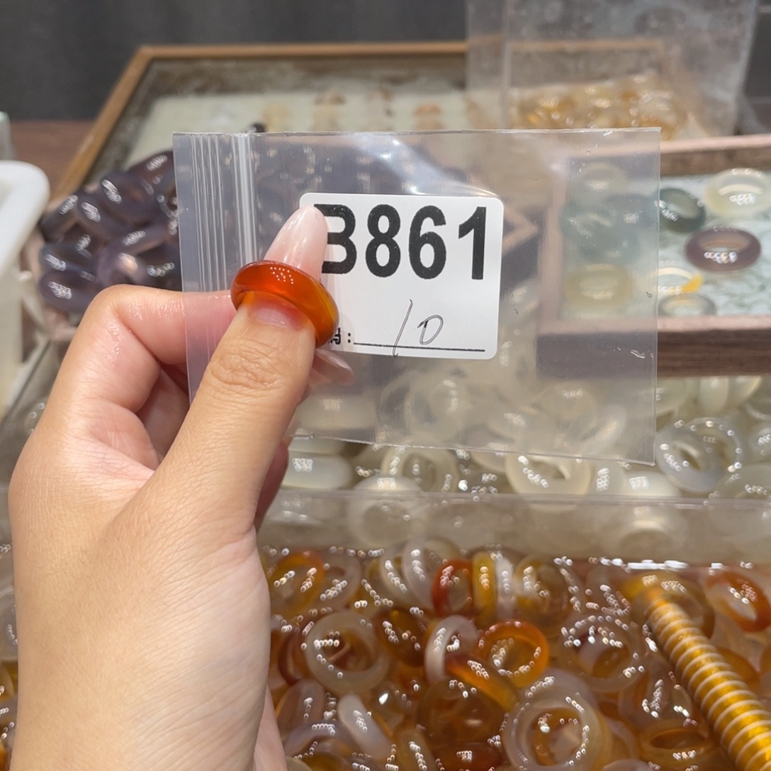 玛瑙/玉髓未镶嵌戒指861