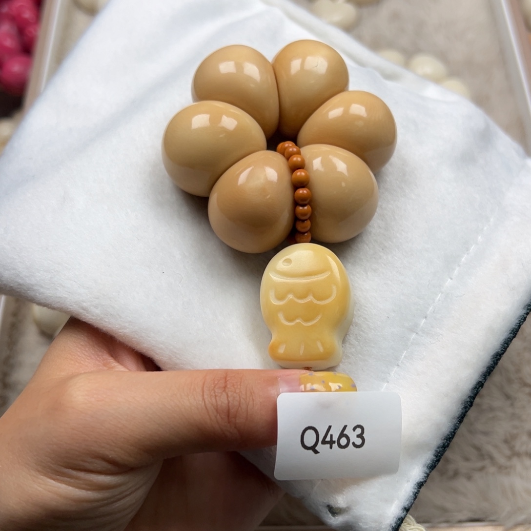 沫****菩提根/象牙果手串Q463牙果蒜瓣手捻27mm一串通货