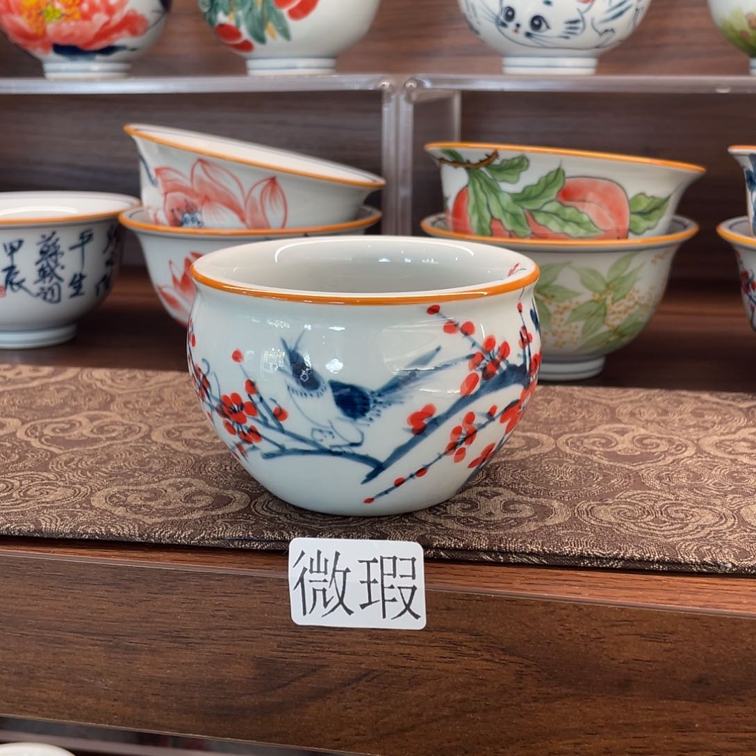 釉下老陶泥手工绘制