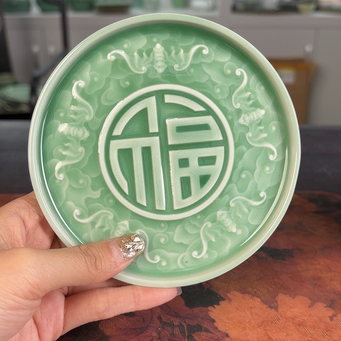 龙泉云间青瓷小米茶器