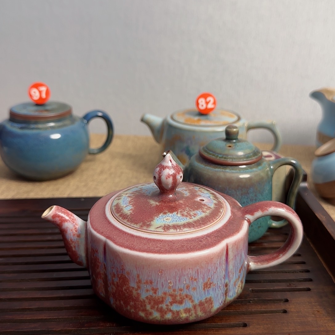 垕瓷甄选海棠壶送小壶