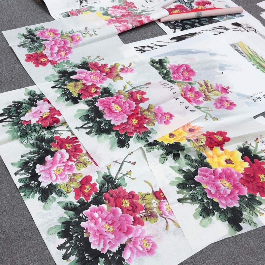 国画国画作品多次