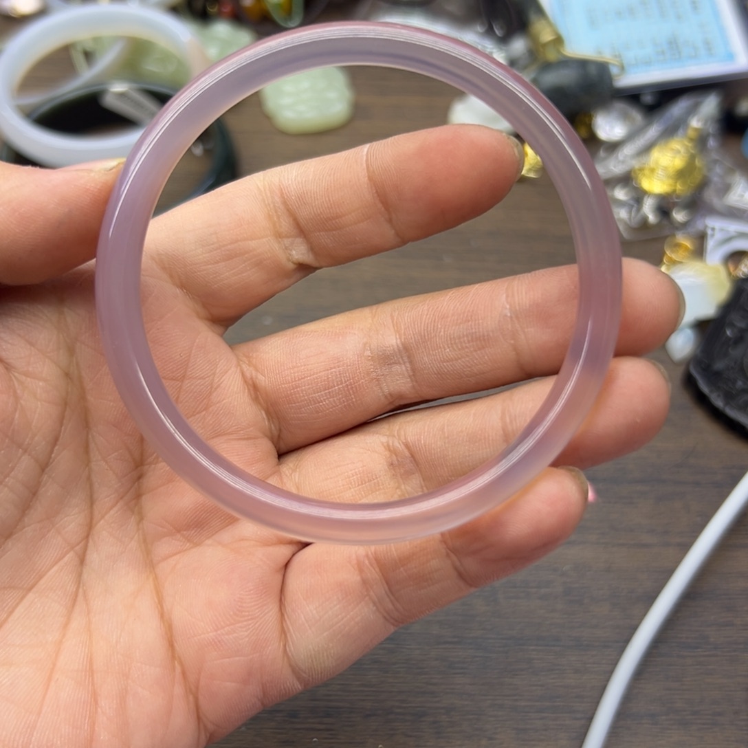 玛瑙/玉髓未镶嵌手镯62.4圈围777