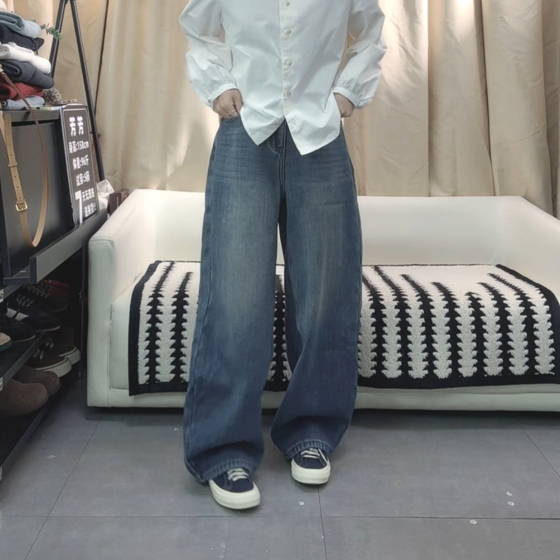 芳芳家【零度】自留款~加绒加厚冬天不怕冷显瘦百搭复古水洗牛仔裤