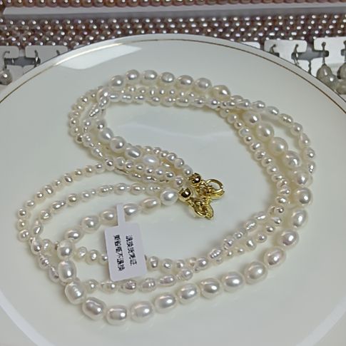 淡水珍珠合金颈饰