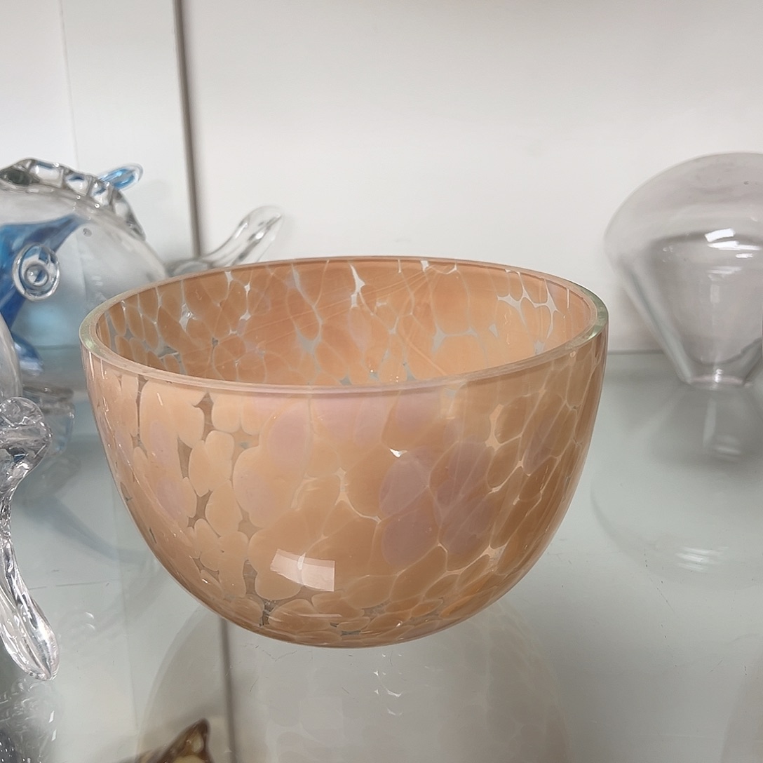 琉璃高10橙粉琉璃花器