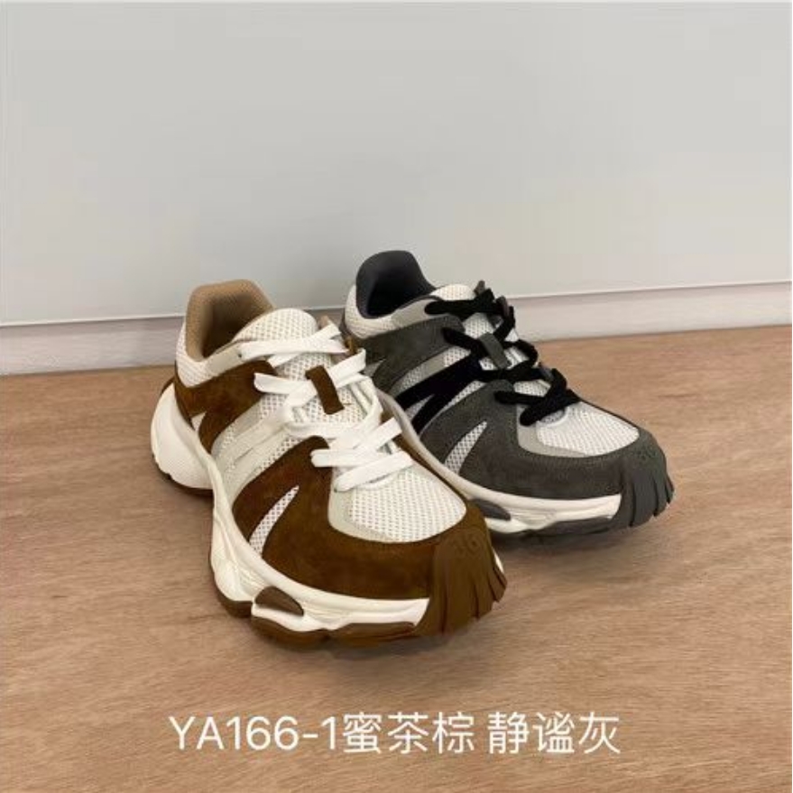 no退no换 鑫燃KIKI 时尚撞色厚底增高休闲老爹鞋 YA166-1 YC