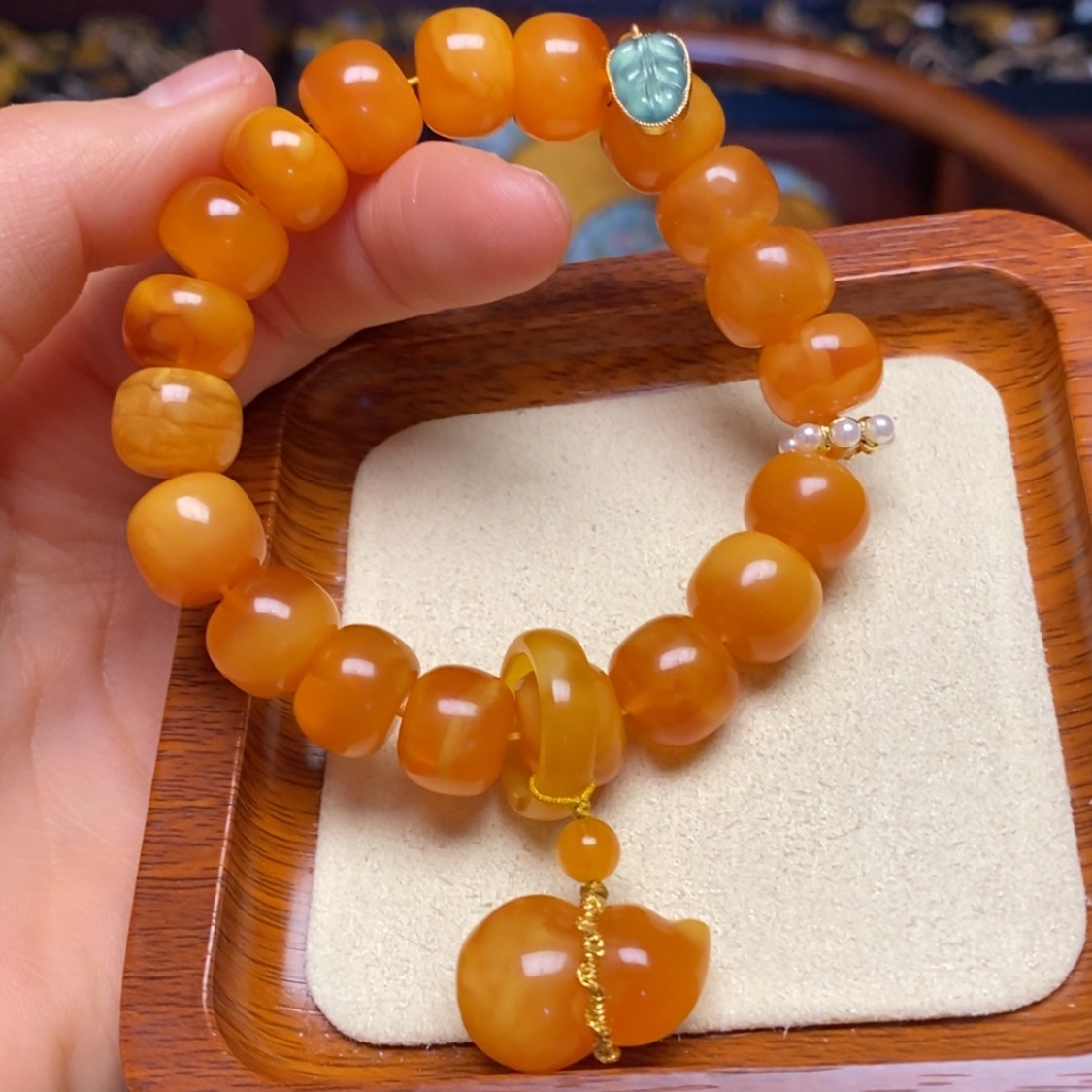 【闪购商品】蜜蜡手链未镶嵌手串