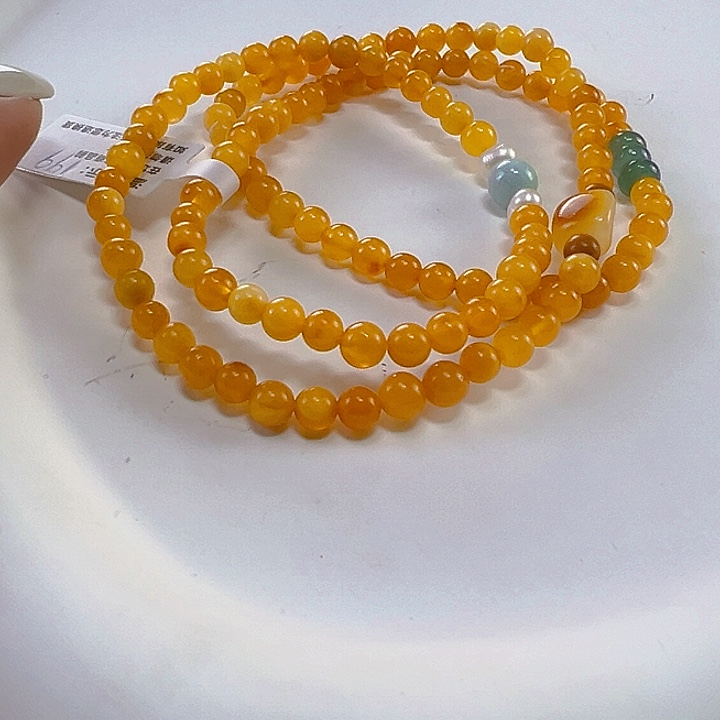 蜜蜡手链未镶嵌蜜蜡