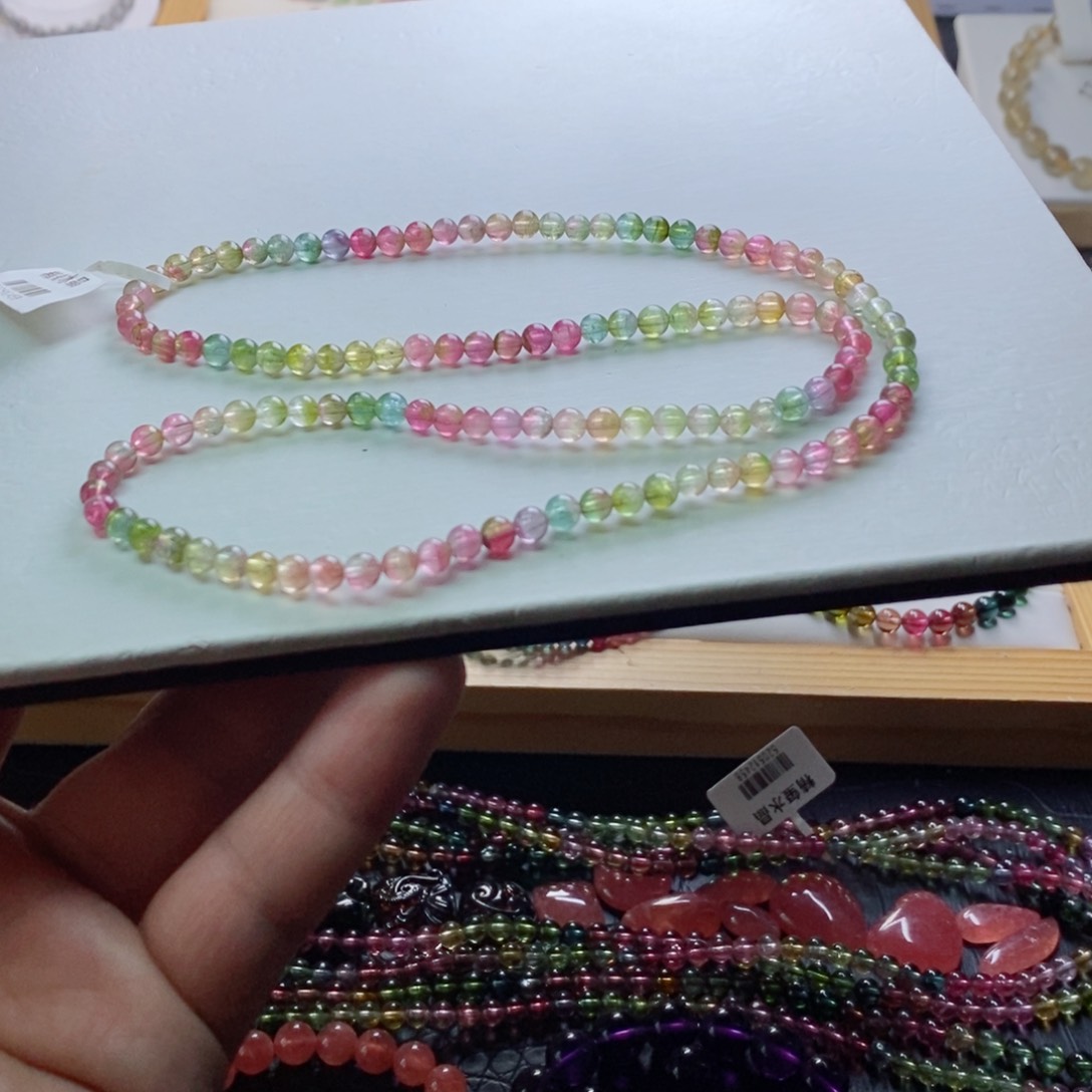 碧玺碧玺手链未镶嵌