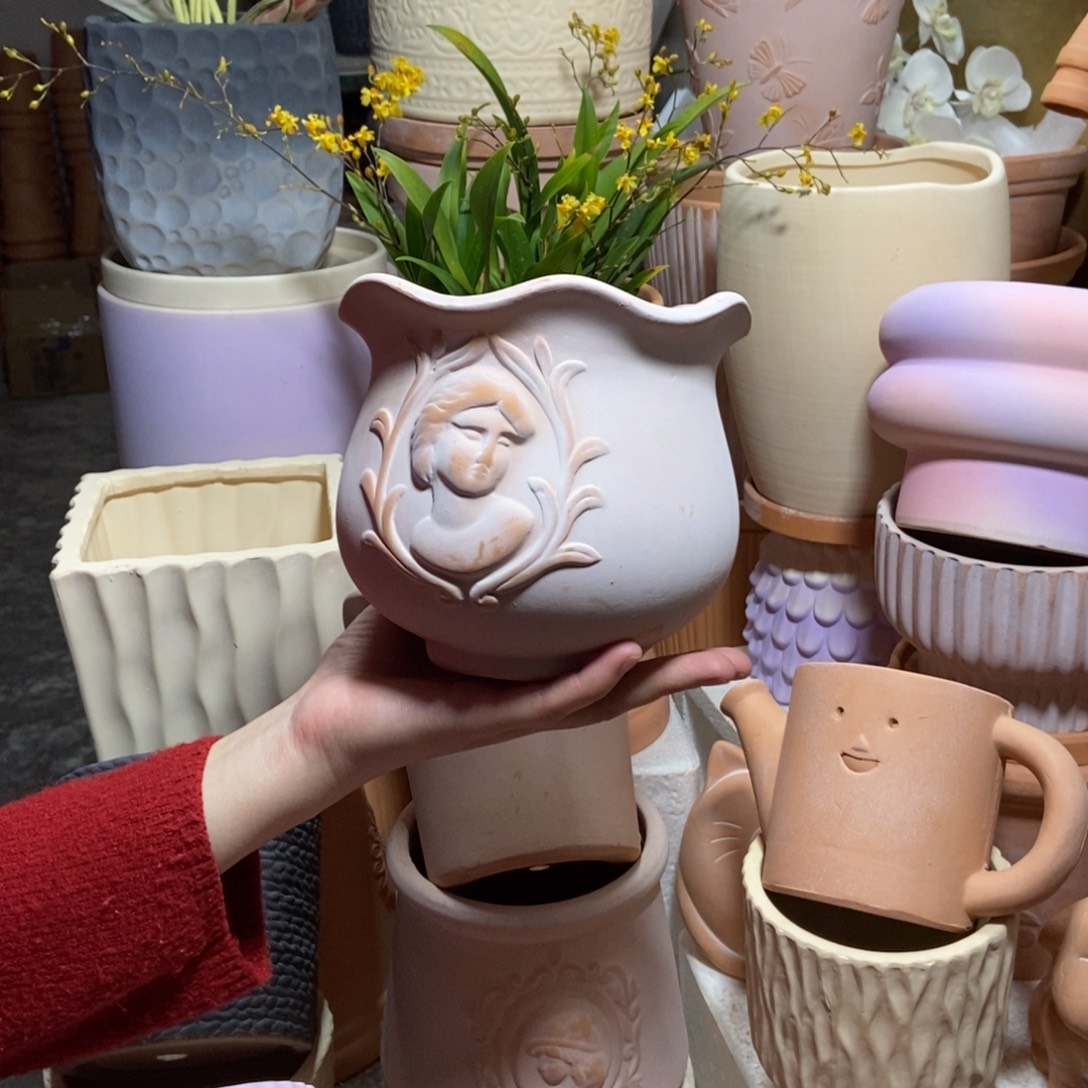 15×15雾化花边大卫 粗陶1个