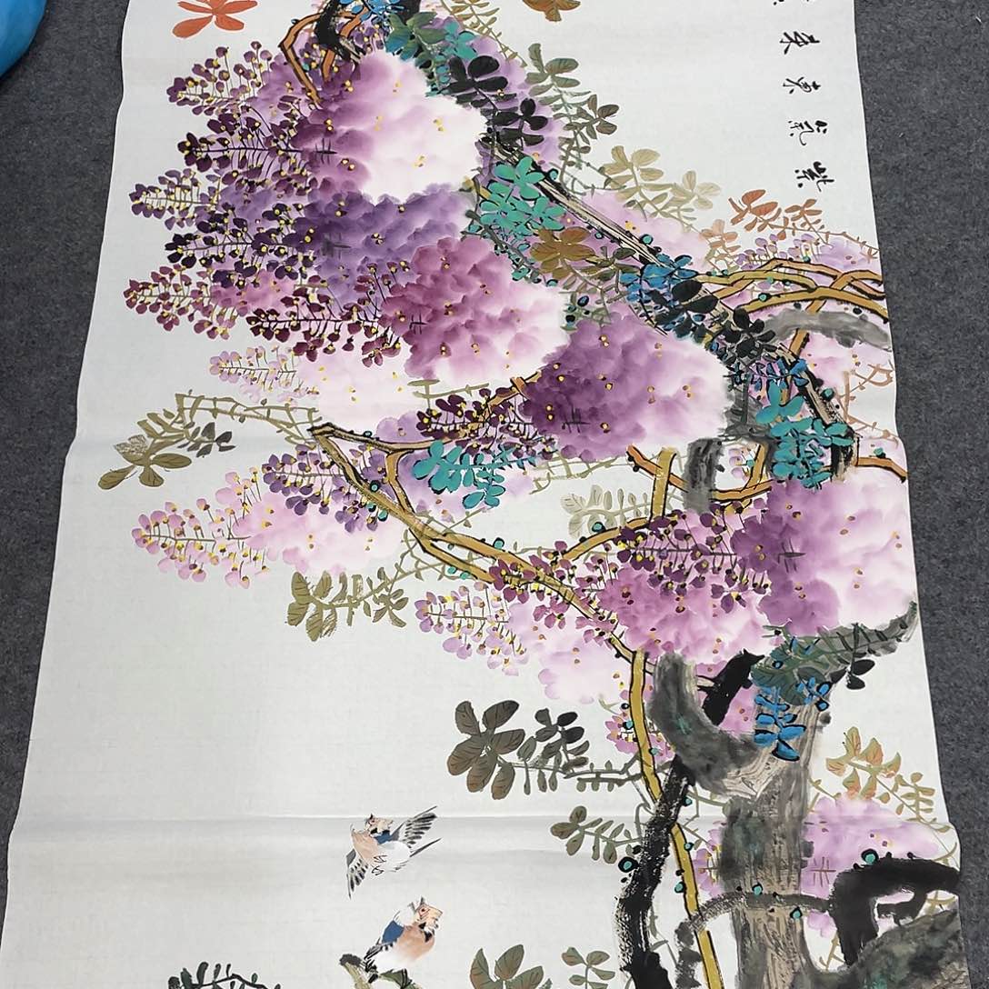 国画今天上午国画作品展示